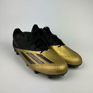 New Men’s Adidas Adizero 5-Star 5.0 Football Cleats (Black/Gold) Size 13.5